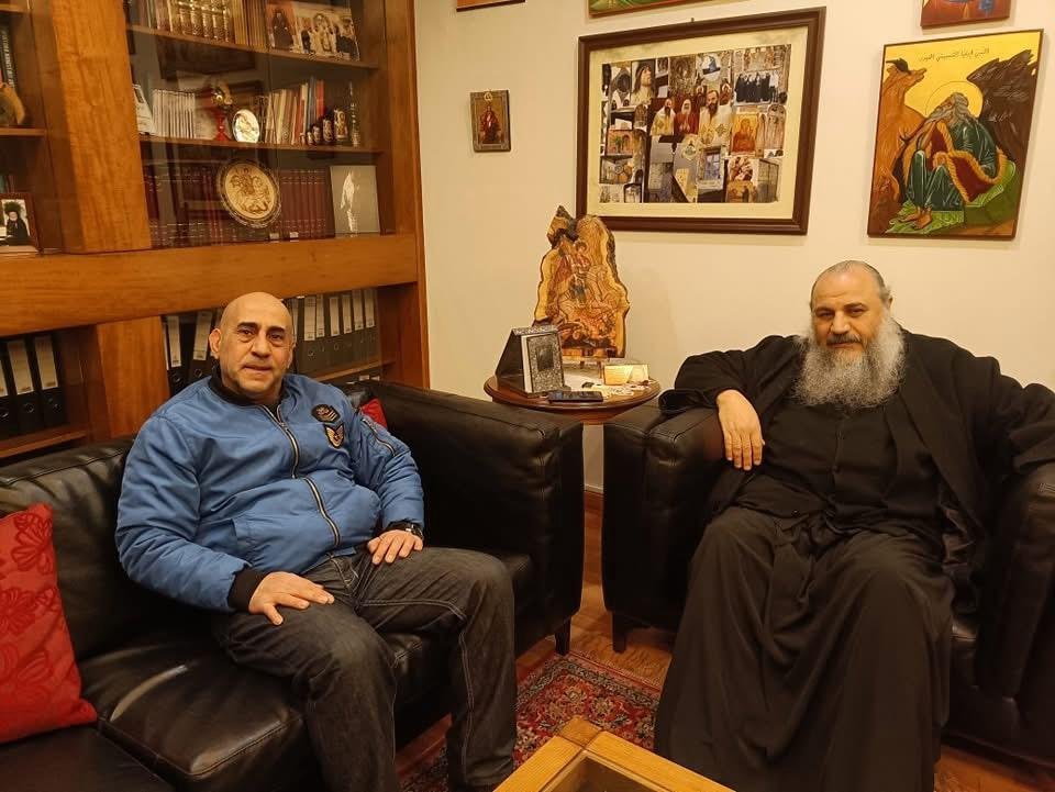 المتروبوليت انطونيوس الصوري راعي الأبرشيّة يستقبل الإعلامي فؤاد فريجي في دار المطرانية،  السبت في ٢٢ شباط ٢٠٢٥
